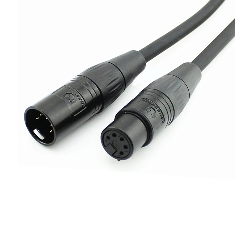 DMX line 5 core XLR public 5 core XLR parent network interface line connection stage light signal line