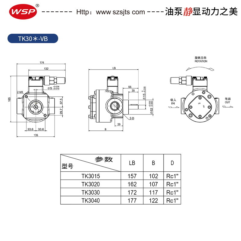 Taiwan Vision TK3015 TK3020 TK3030TK3040 Heavy oil pump