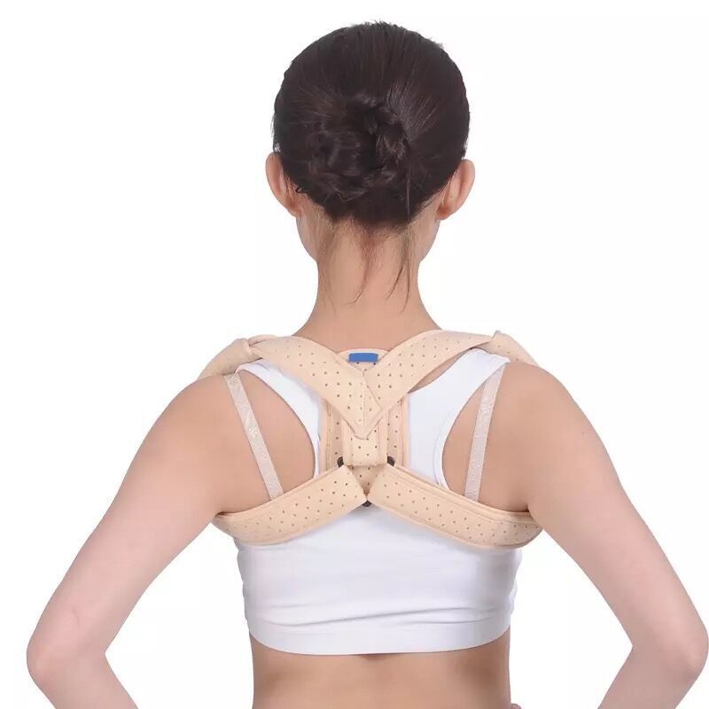 Customize the 8-word zipper to design a back rub to correct the shoulder position with a chest-defunct lock belt