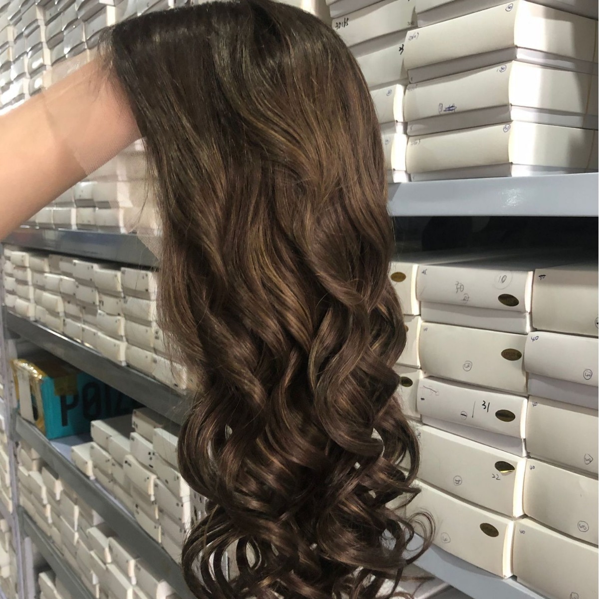 白人高端挑染頭套 真人發前蕾絲花色頭套 balayage lace wigs