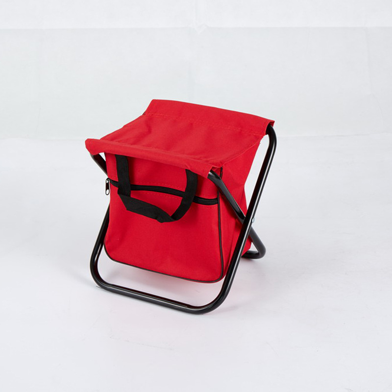 The manufacturer customises a Korean metal folding chair to carry a beach chair.