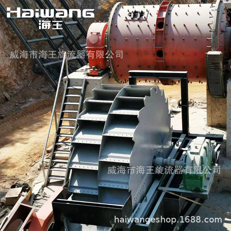 New mine wheel sand-washing equipment, new large, small wheel-washing sand-washing line.