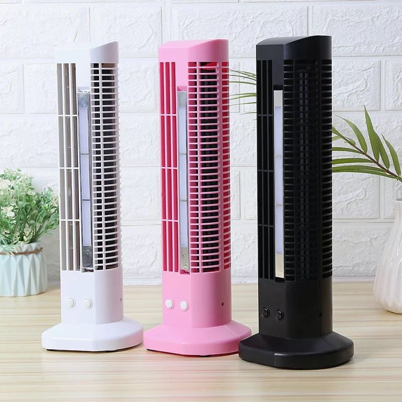 Mini Tower fan Usb fan Usb leafless fan home with a light desktop fan