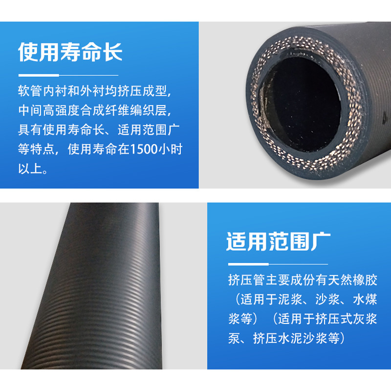 Pump tubing tunnel slurry tube shield unit, high-resort-resistant rubber hoses for squeeze tubes