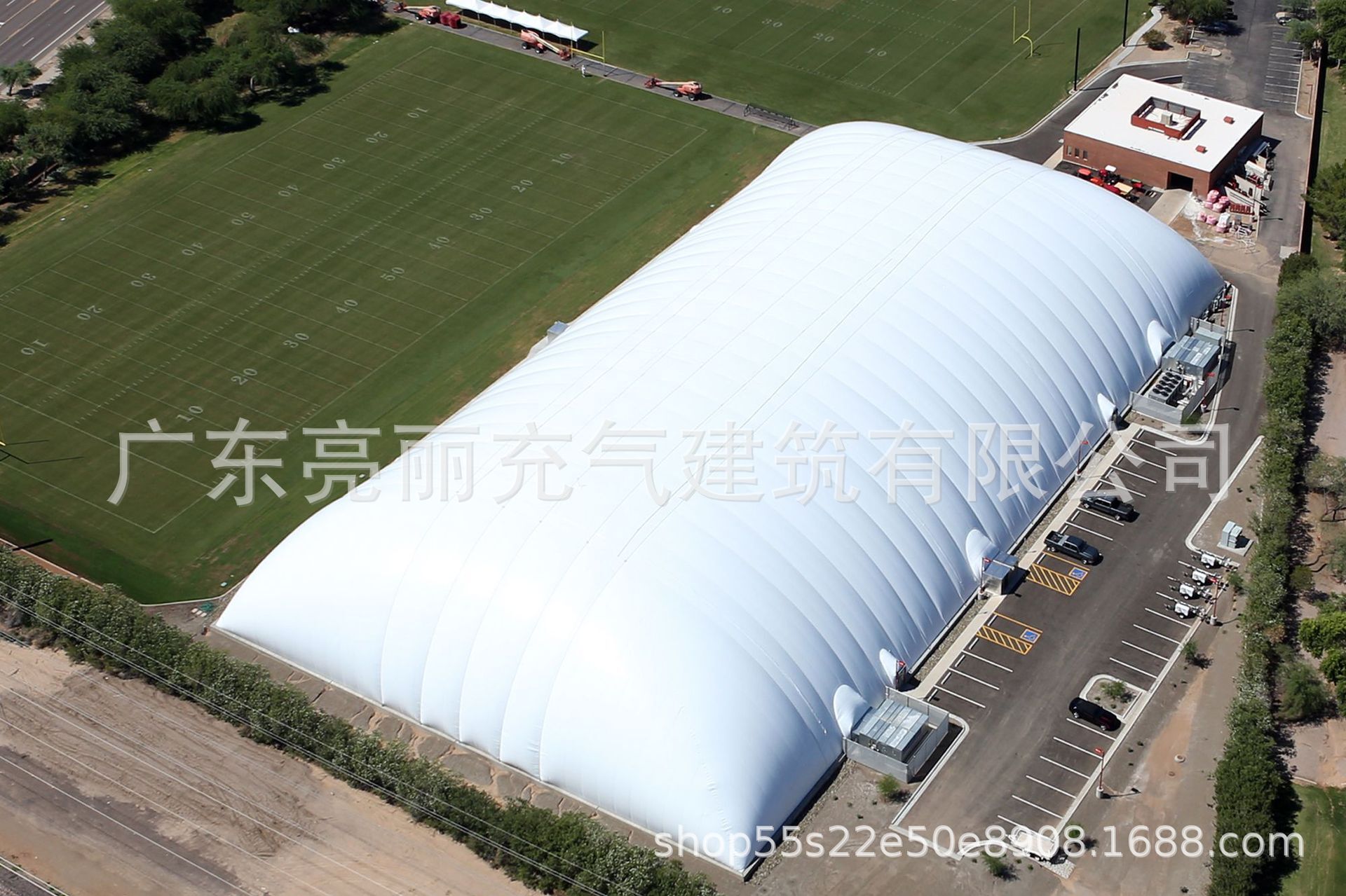 Professional succession design for installation of a badminton field inflatable membrane engineering, large inflatable membrane structure