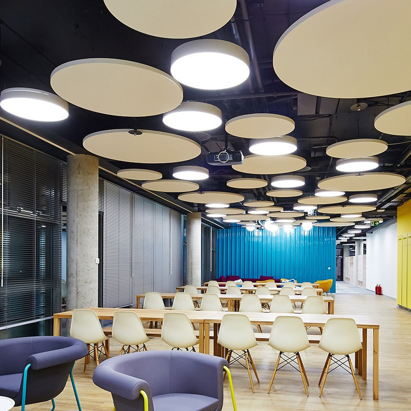 A simple modern LED chandelier office round chandelier conference room shop network-based gymnasium lamps