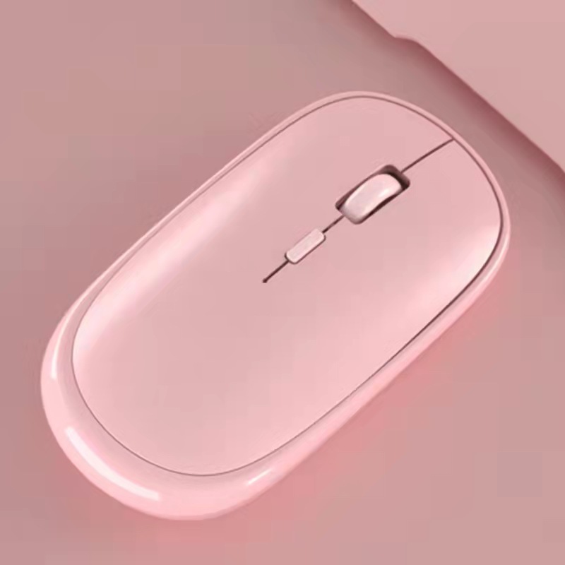 Charged wireless mouse. Silent boys and girls are cute and thin.