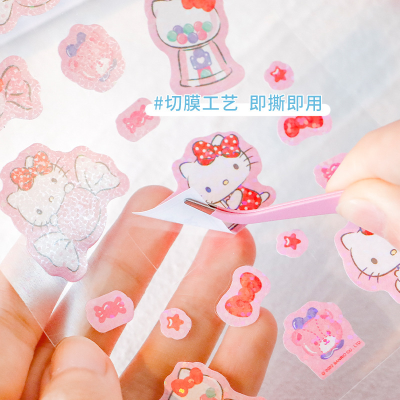 Những nhãn dính ba chân với những cái túi diluck sáng tạo của những cô gái dễ thương cho những cái nhãn của trẻ em.
