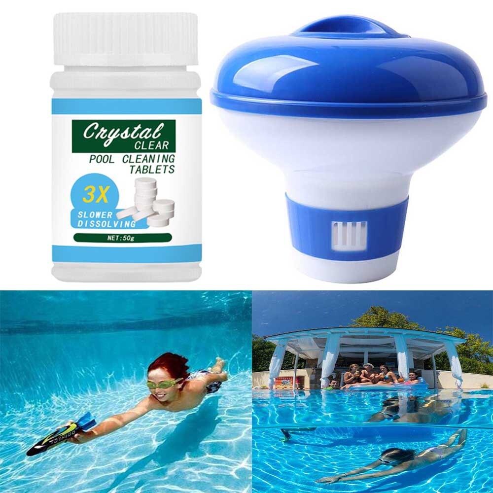 A 5-inch water pharmacist box is automatically dissolved in the cleaning of the transboundary swimming pool.