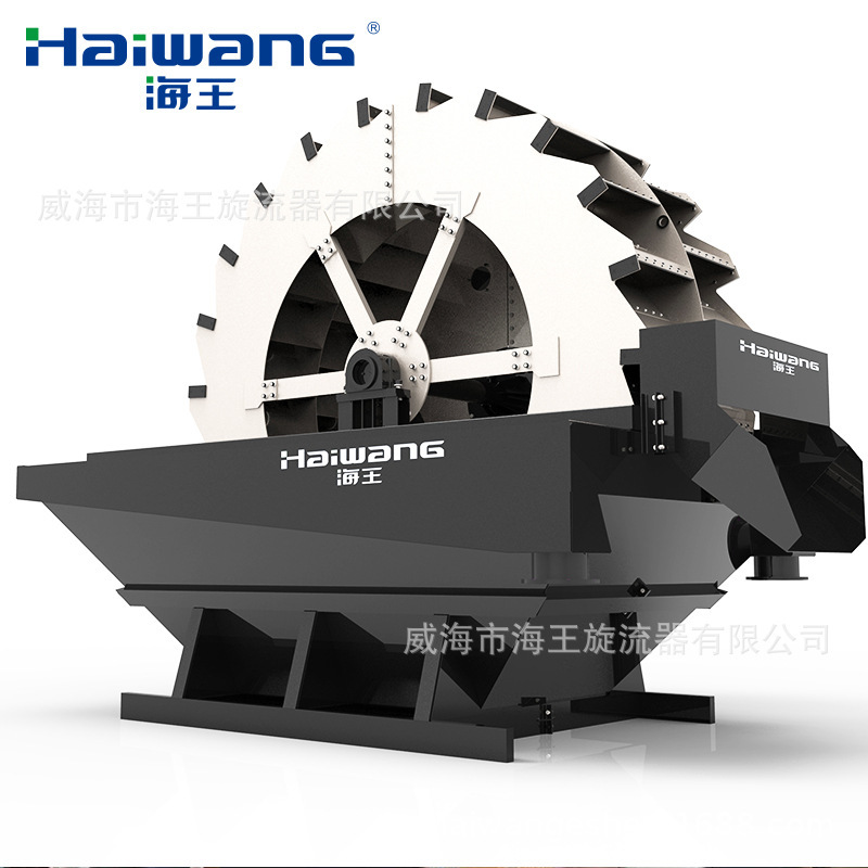 New mine wheel sand-washing equipment, new large, small wheel-washing sand-washing line.