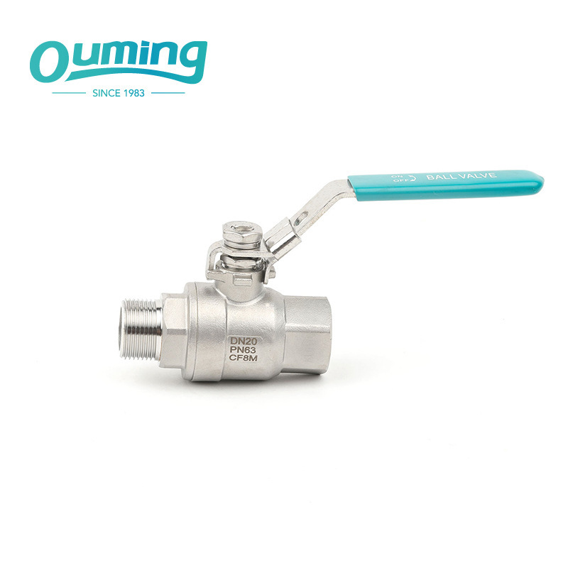 Silicon soluble stainless steel, two-part silk-cork valves, 304 internal and external screw-lined ball valves.