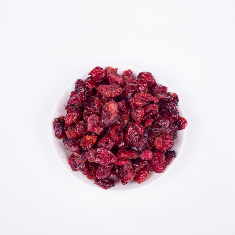 A quarter of Canadian cranberry dry.