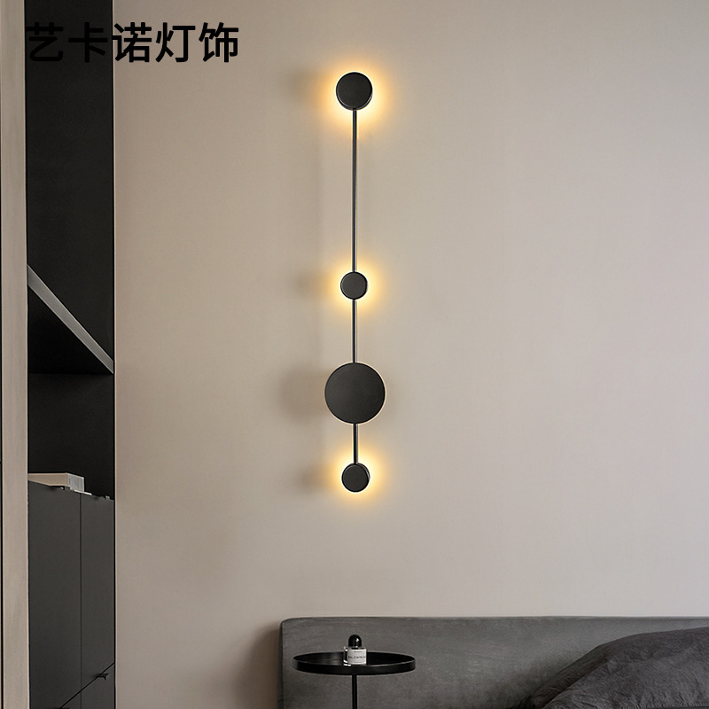 Northerner thane bedroom header creative headlight designer art light, very simple living room couch background wall decorator