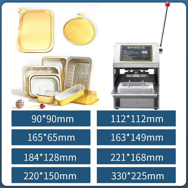 The stainless steel aluminum box fast food sells a box for the sealer, a seafood tin card box hand-pressed lockbox for the sealer.