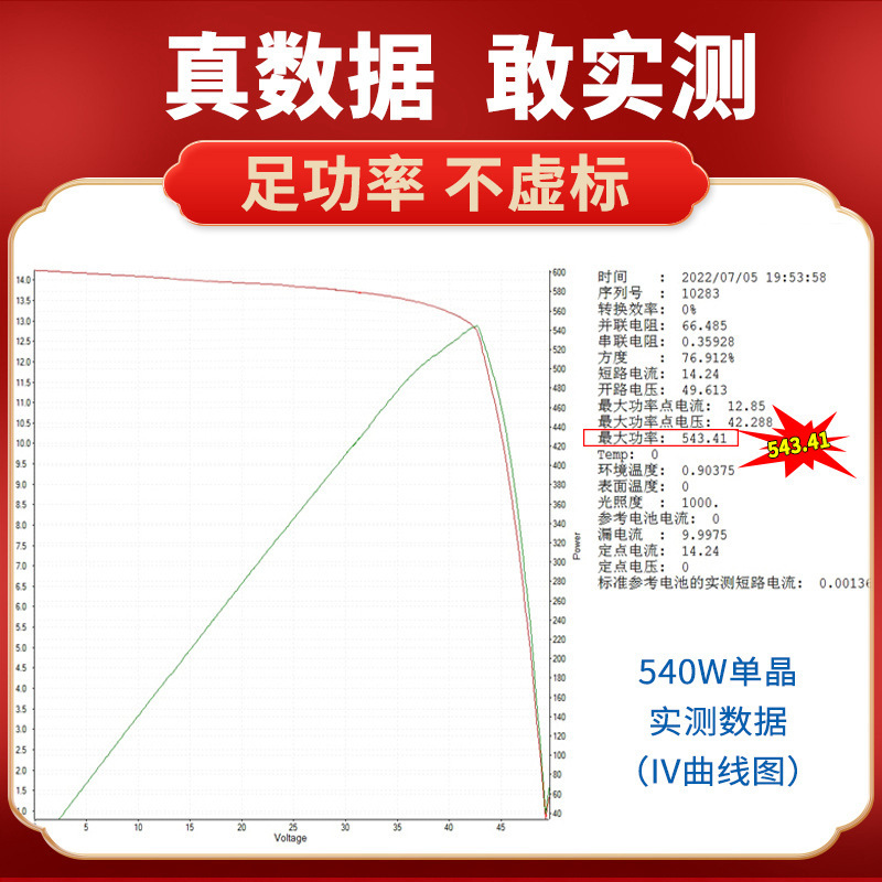 A class 245W-500W single-crystal solar recharge panel home- and network-based fully powered photovoltaic power component 24V12V