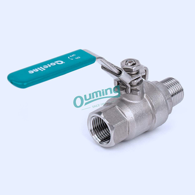 Silicon soluble stainless steel, two-part silk-cork valves, 304 internal and external screw-lined ball valves.