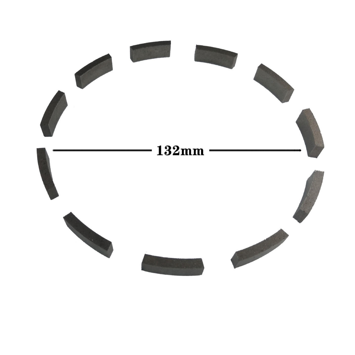 薄壁鑽刀齒132mm 混凝土水鑽鑽頭 金剛石水鑽刀頭 水鑽刀齒