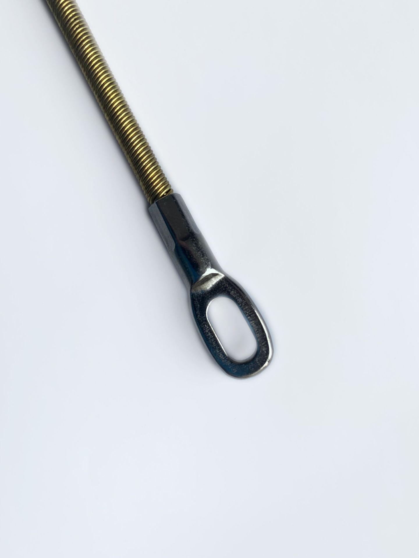 工廠金色金屬拉線杆引線杆穿線杆可拆卸頭彈簧杆彈簧頭33cm4.8mm