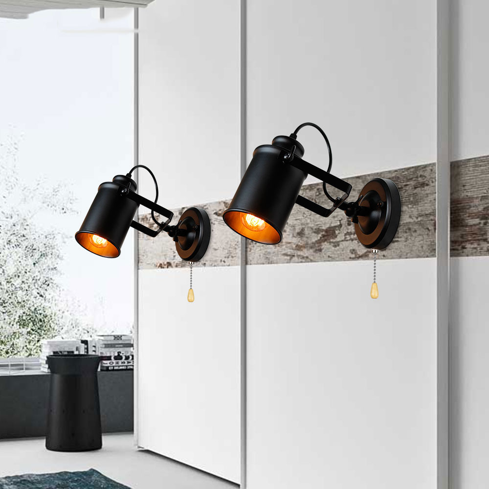 Loft Industrial Wind Retro-Light Orbital Lamp Hotel