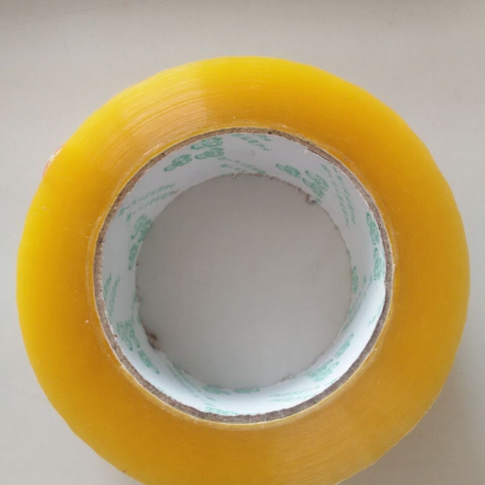 Mi-yellow-transparent box gel. Transparent tape tape.