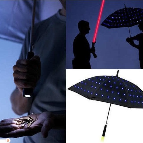 It's full of starstar LED LED umbrellas, light umbrellas, creative sunproof double-layer straight umbrellas.