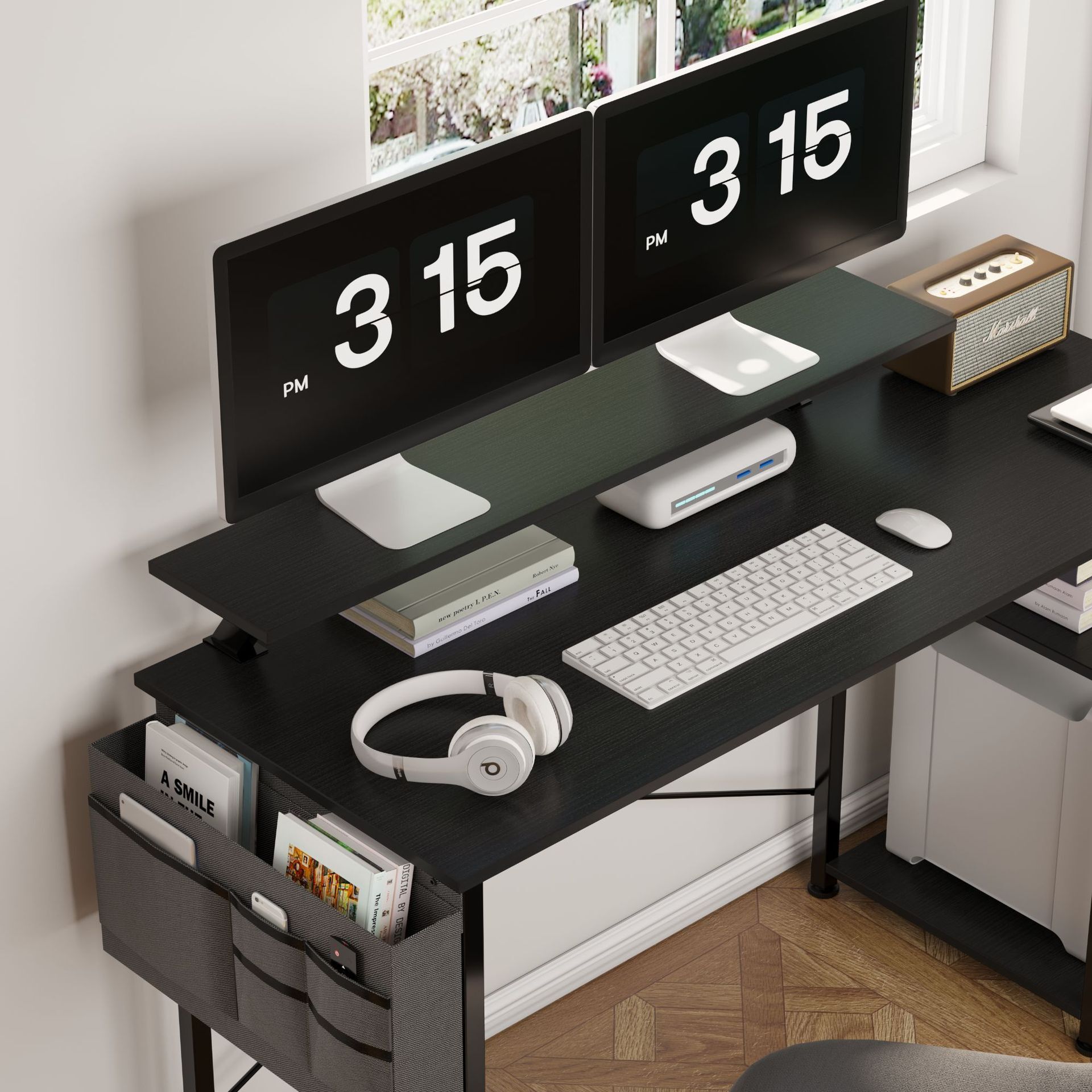 A simple desktop home writing desk for students, a desk-bedroom study table with a simple board table