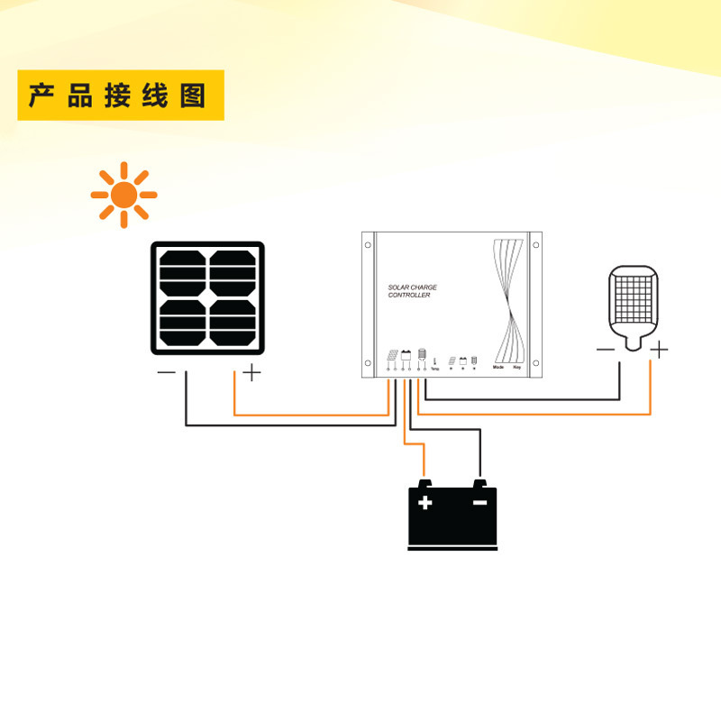 Solar panel 12v24v10A controller APV system solar controller