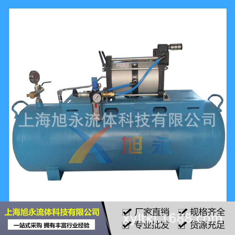 Direct piston air compressor booster pump, double and four times air multiplier.