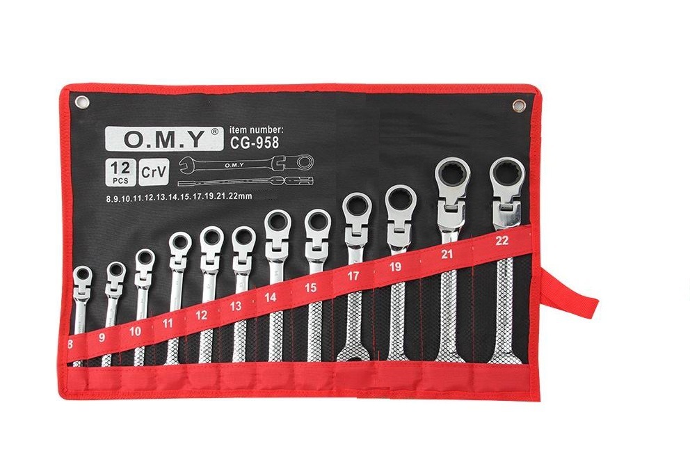 Work-in-work tool, 12PCS active thorn wrench bag, 8-22MM fast opening plum pack tool