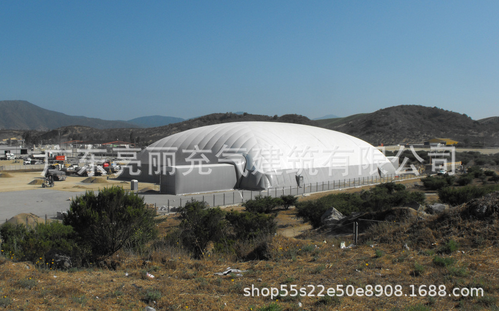 Large-scale membrane-building coal-mine storage shed, all closed wind-sand-foam construction plants