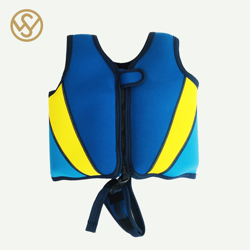 The factory customised the baby swim-floating vest with a blistering arm collar.