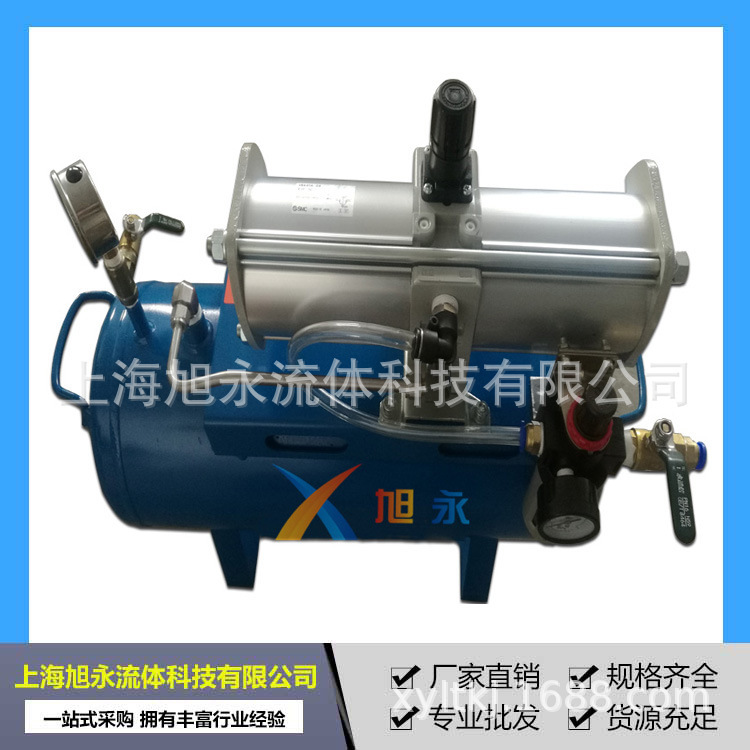 Direct piston air compressor booster pump, double and four times air multiplier.