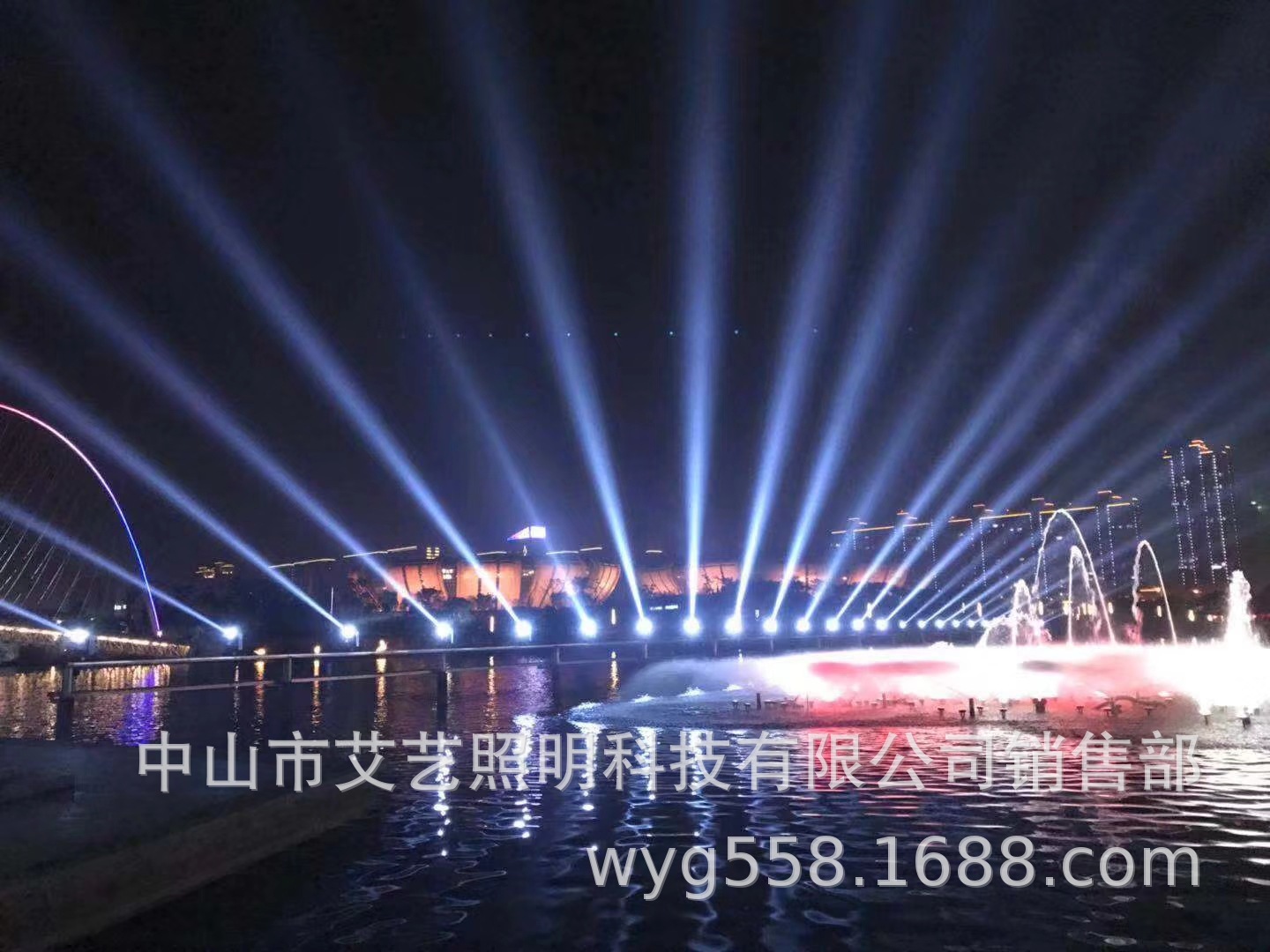 Distribution of 350 W water-proof beam lamps, new rain-proof colour-proof searchlights, LED scans, air-jet dragons