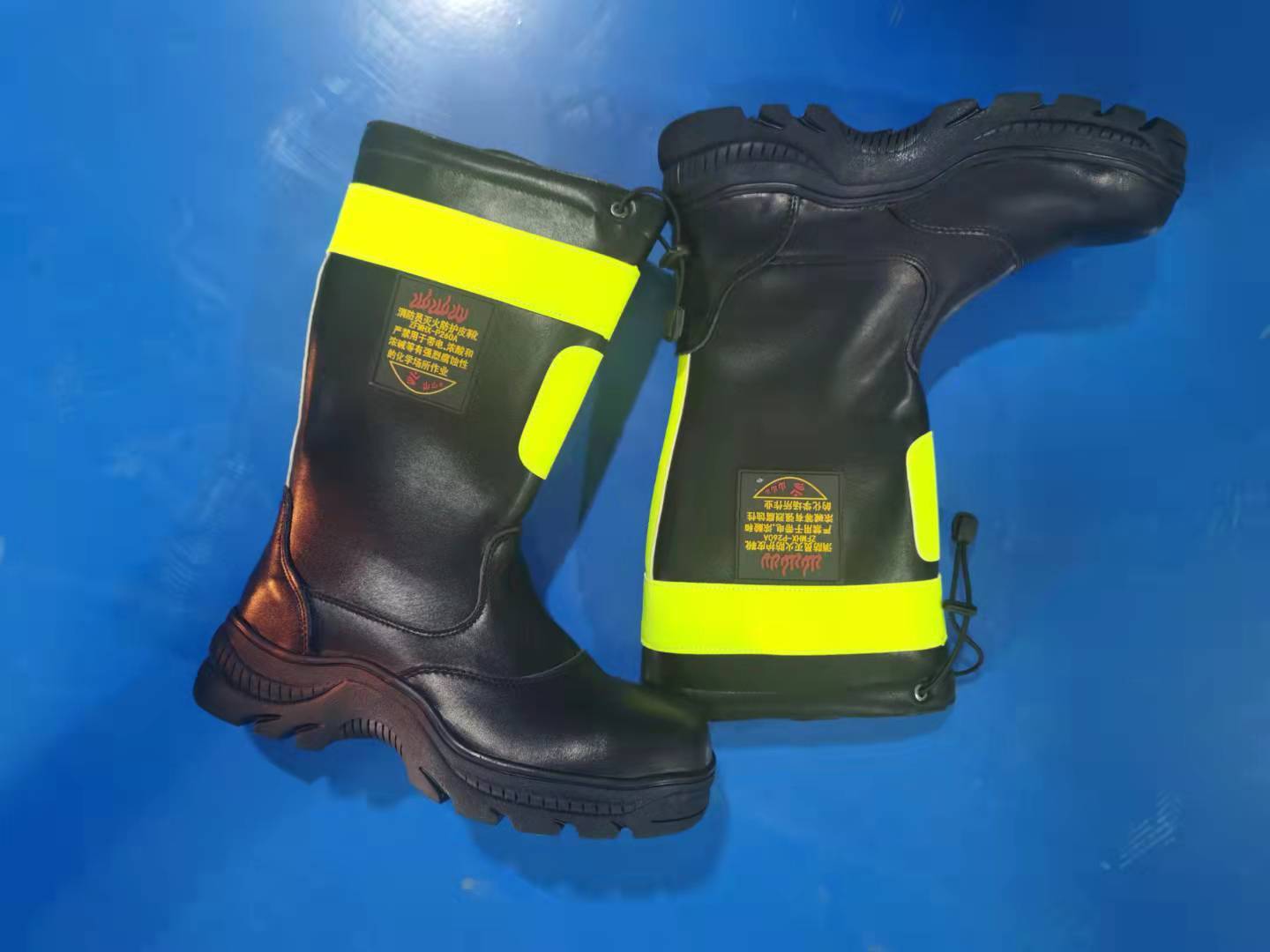 Firefighter protection boots.