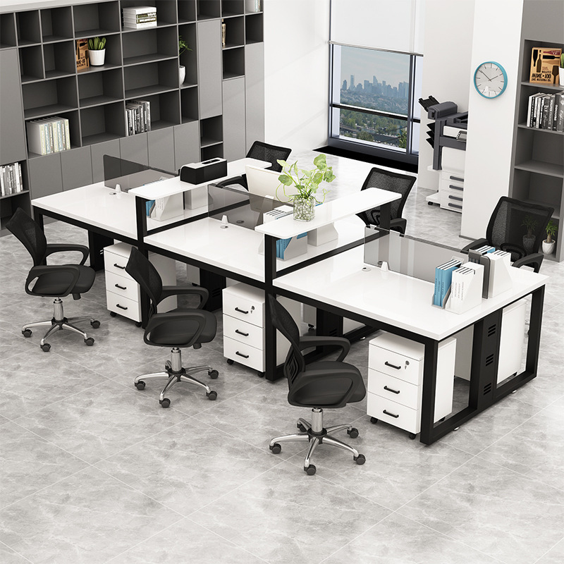 The factory customised office furniture, computer desk and chair combination staff briefly cut off a single 4-6-person desk