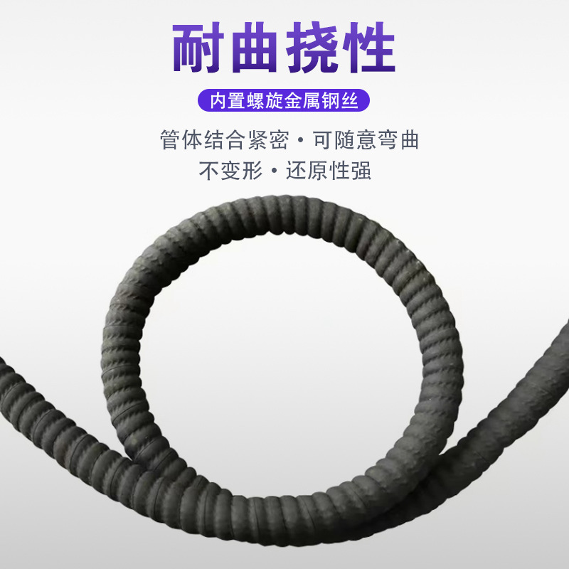 Customize large-calibre sand-squeeze wires to attract the rubber tube to the gas-squeeled drain pipe