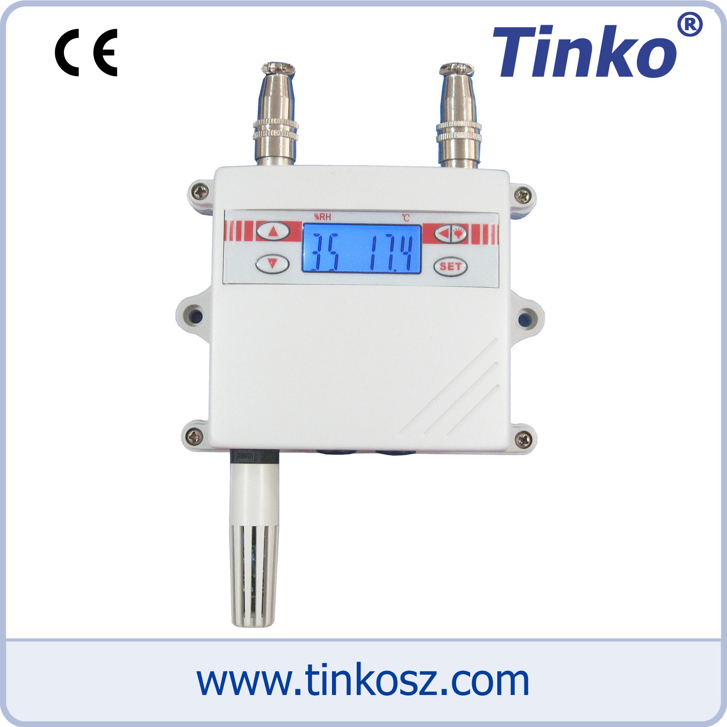 Tinko Walled Temperature Numbers Visible Transceiver with LCD