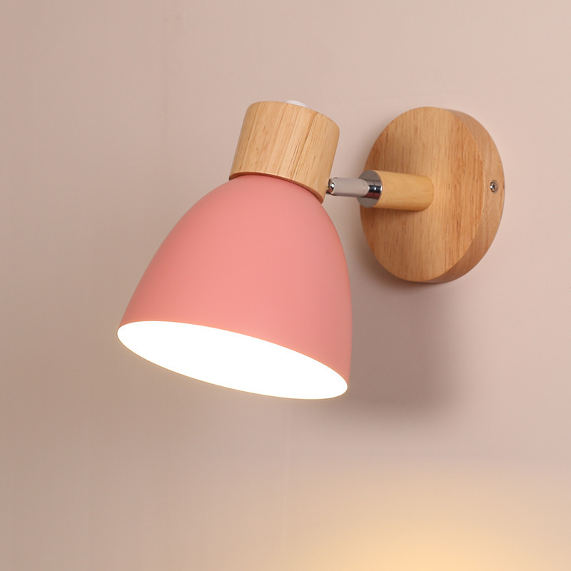 A simple northern European LED walllight, a bedroom bed headlight, a macaroon shell walllight corridor.