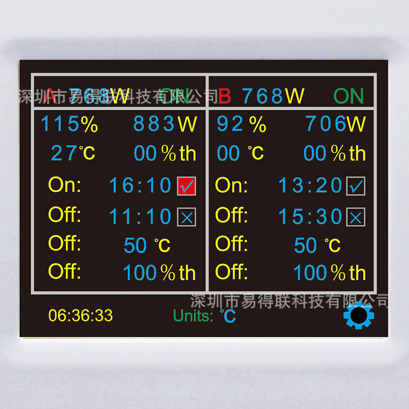 Plant light controller 0-10V light controller PP light control temperature humidity protection plant