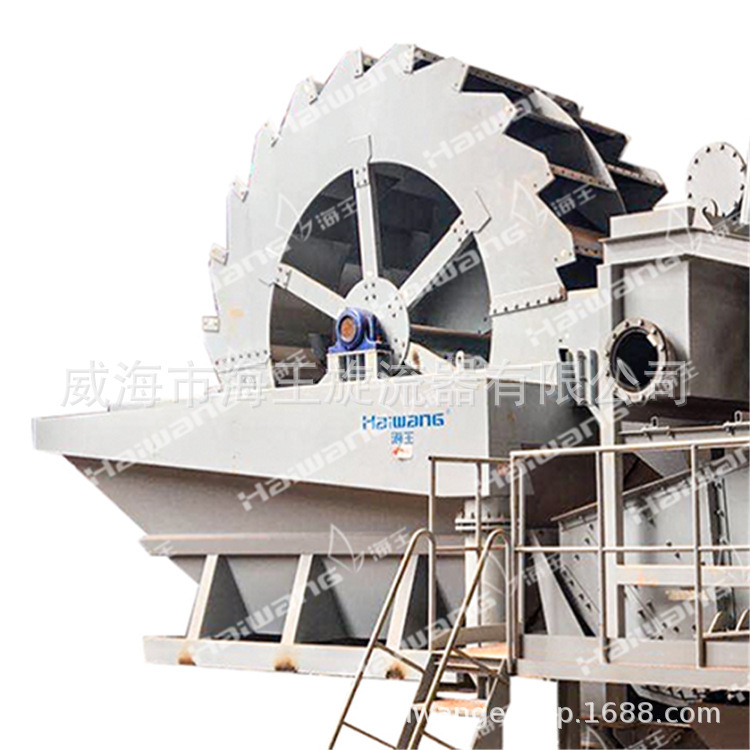 New mine wheel sand-washing equipment, new large, small wheel-washing sand-washing line.