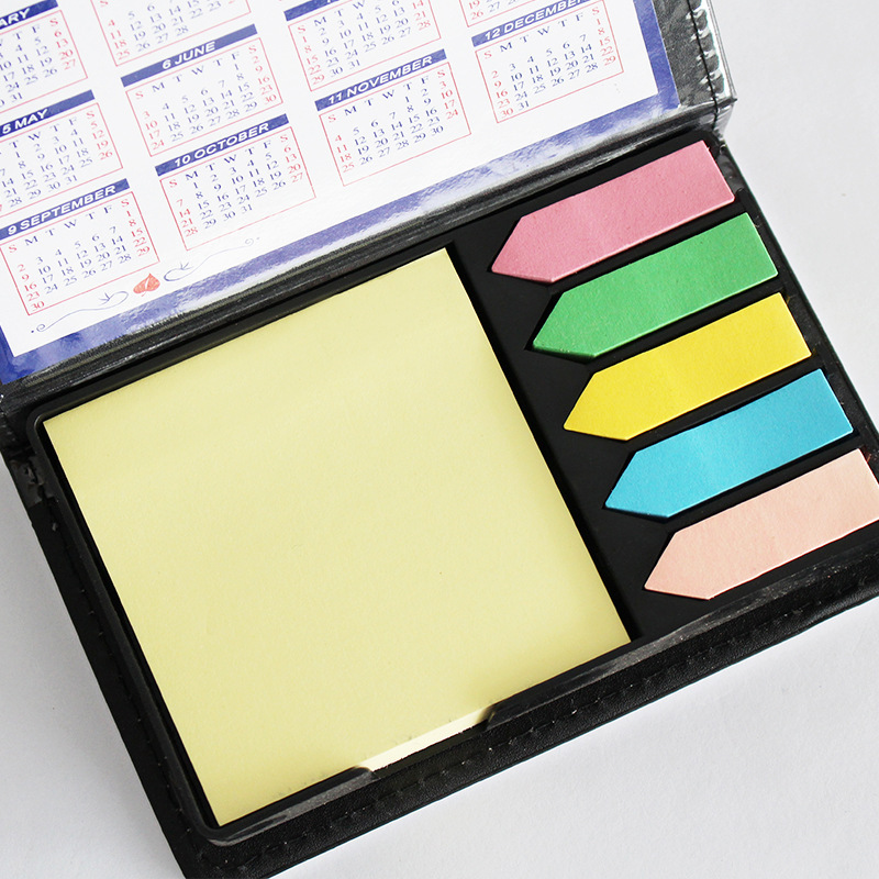 Signer box to deliver suture soft-faced, colour-colored notes. Customized LOGO combination to sticker box