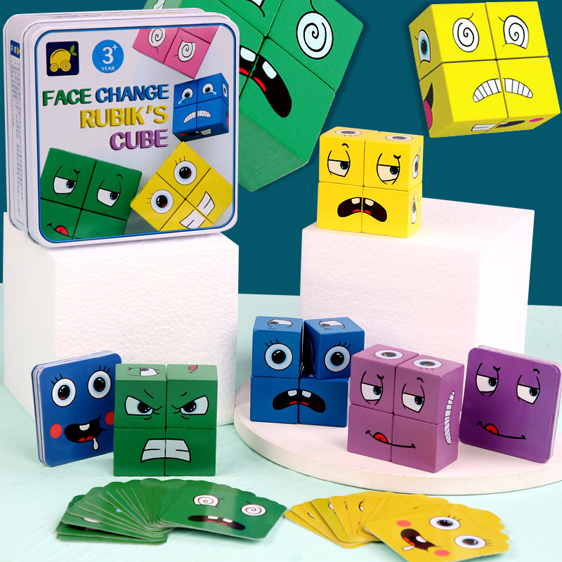 Cross-border Cube Shape puzzle, you cry, and I'll focus on thinking logic to train the children's own desktop game.