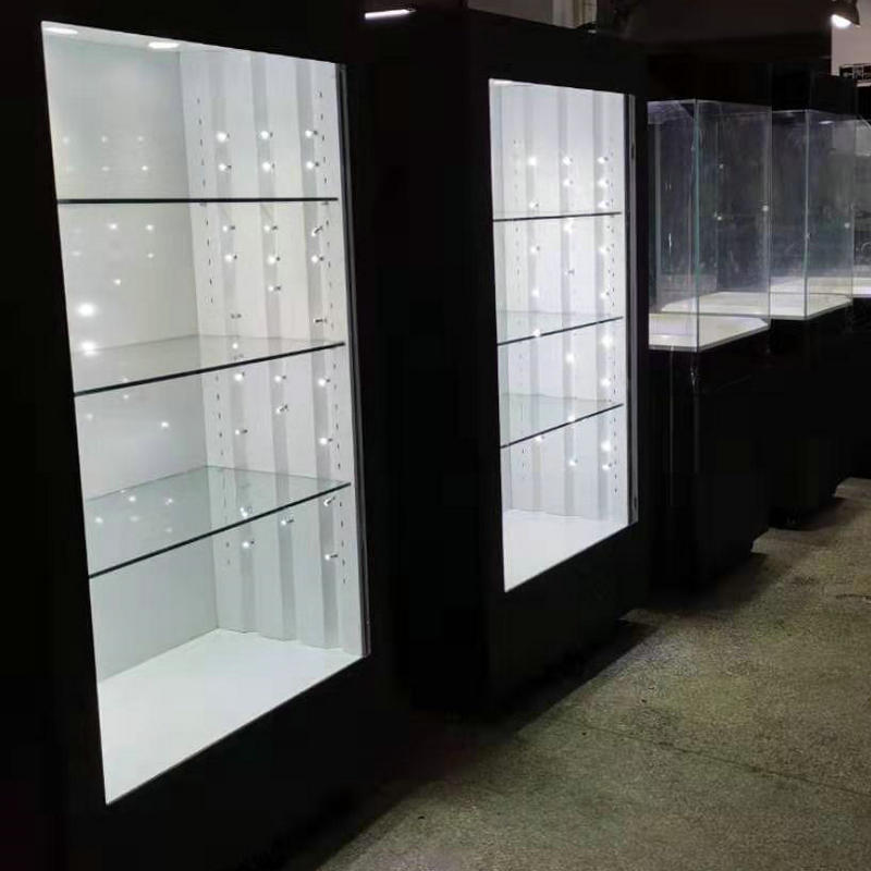 It's a glass shop display cabinet.