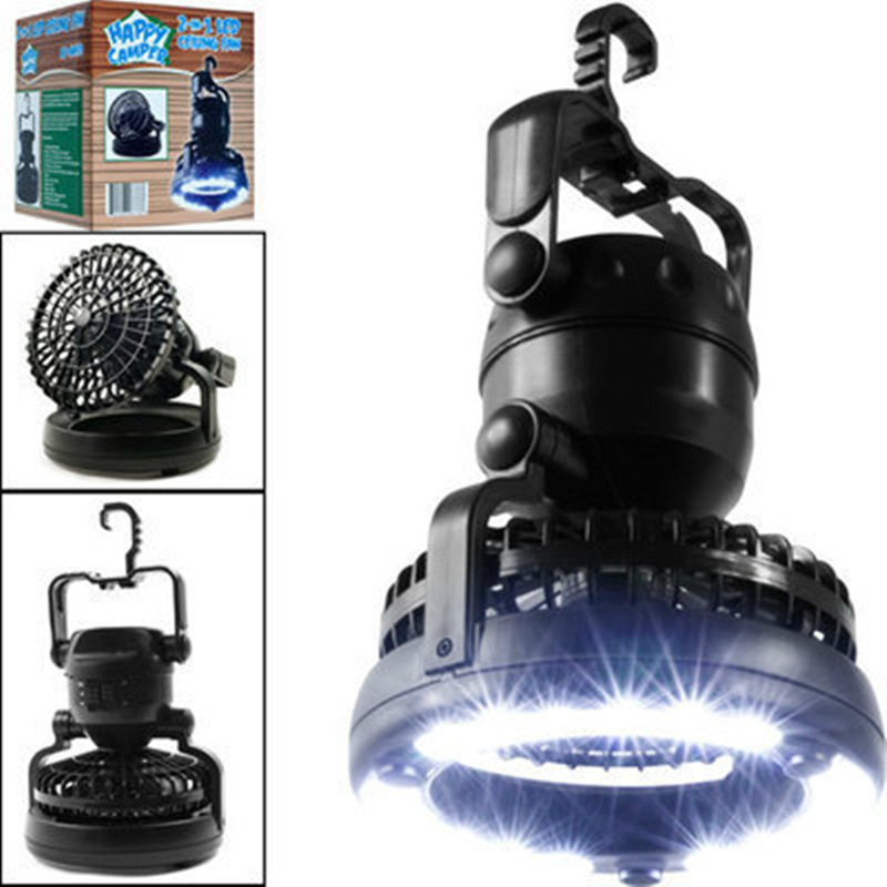 Multi-purpose outdoor camping lights fishing lights 18 led camp fans ready for distribution