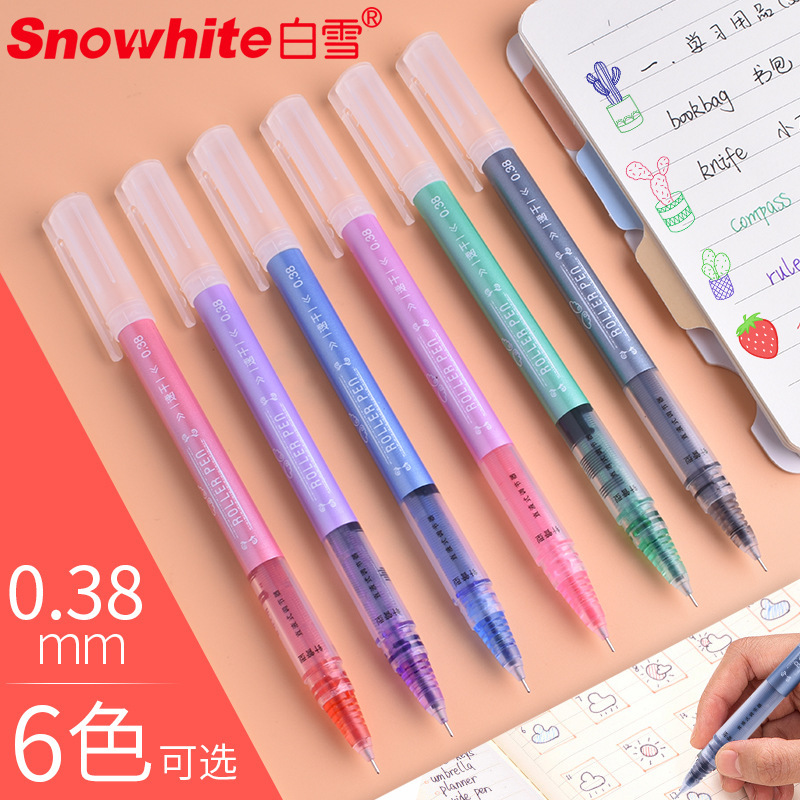 "Snow and Snow" "scrutinized" students with a neutral pen line of 0.38 mm.