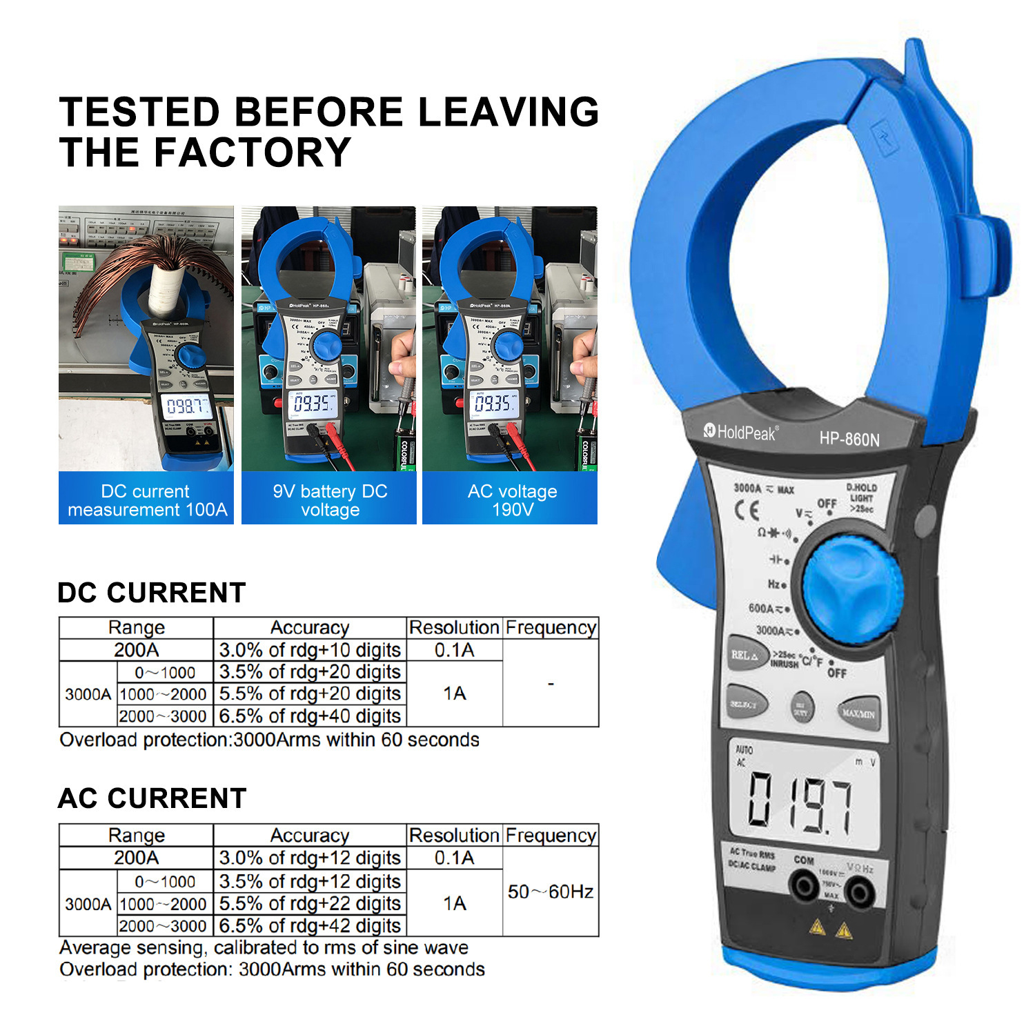 HP-860N super-power 3000A plating meters.