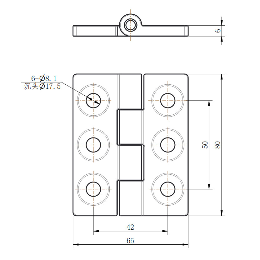 CL233-2 CL233-3 zinc alloy chain page Industrial electric control cabinet doors