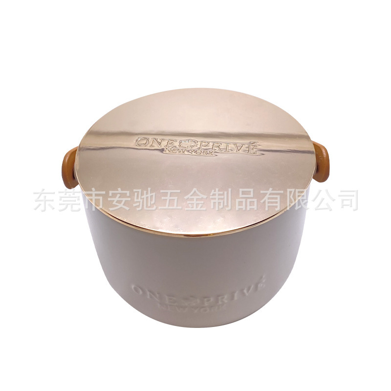 High-end fine cup caps, zinc alloy casting, metal cup caps customised.