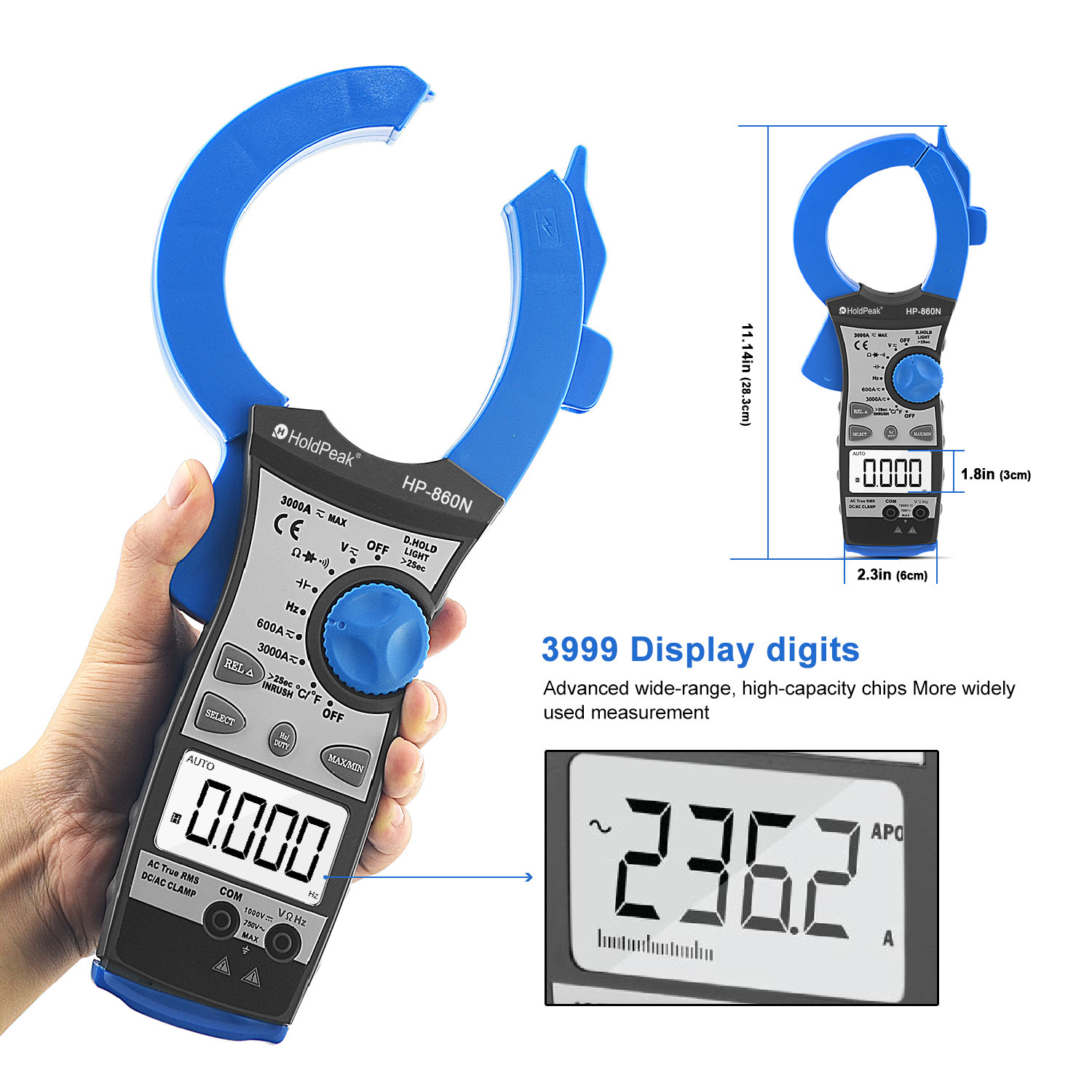 HP-860N super-power 3000A plating meters.