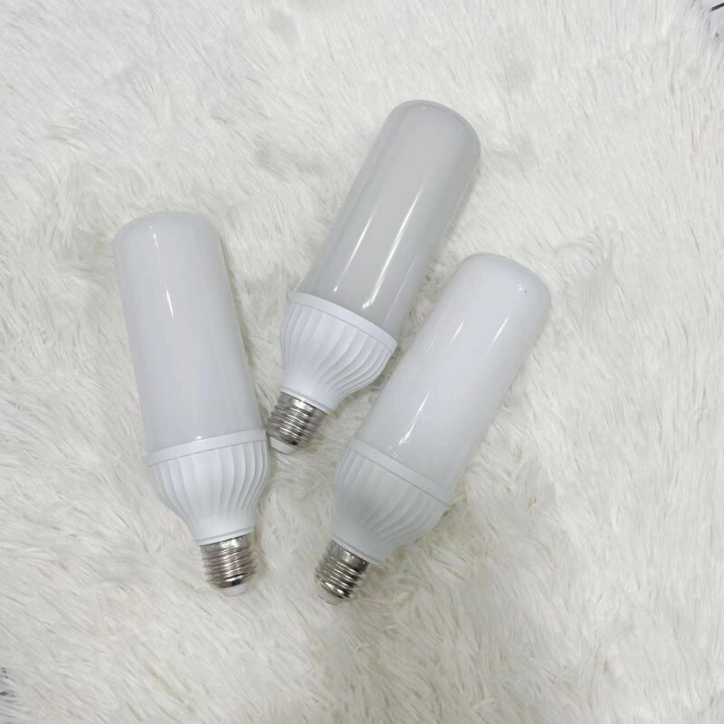 LED column light bulb E27 screws high and constant, non-frequency flash cylinder corn lamp, home-based plastic aluminum bubble